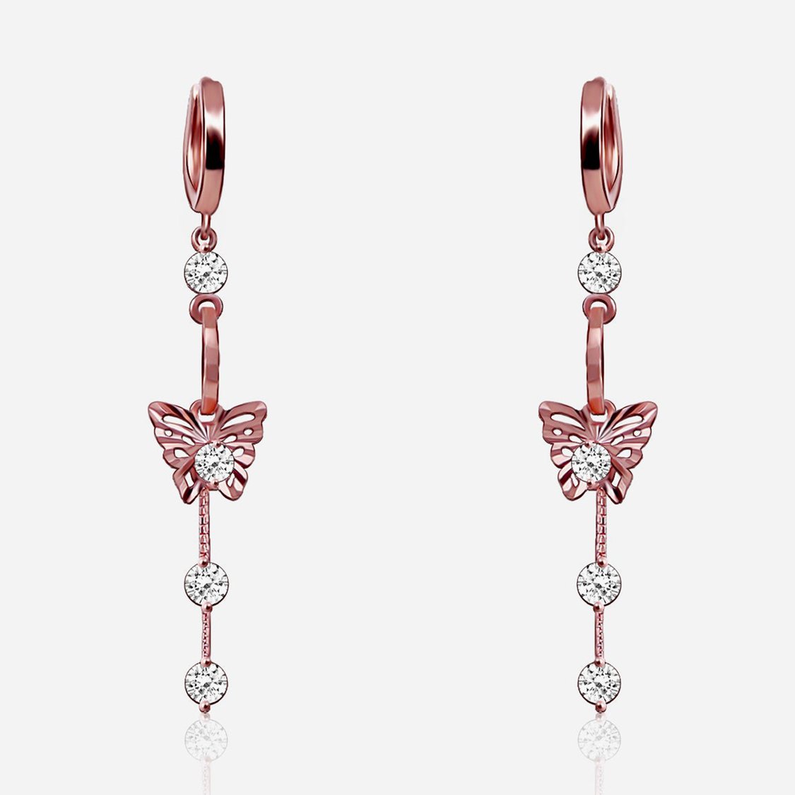 Buy GIVA Sterling Silver Charming Butterfly Earrings from Giva at