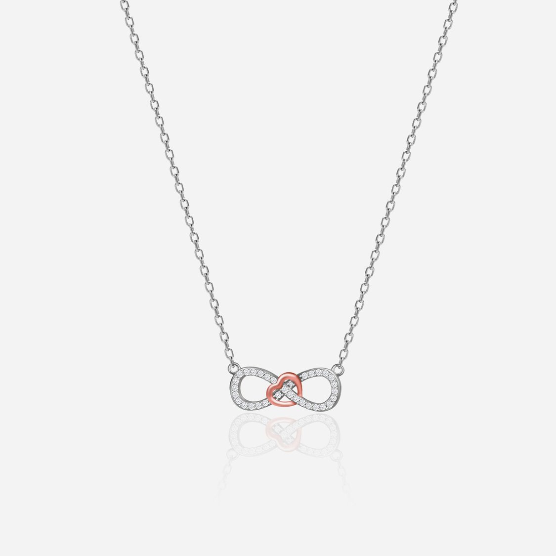 Buy GIVA Sterling Silver Infinity Heart Chain with Pendant from