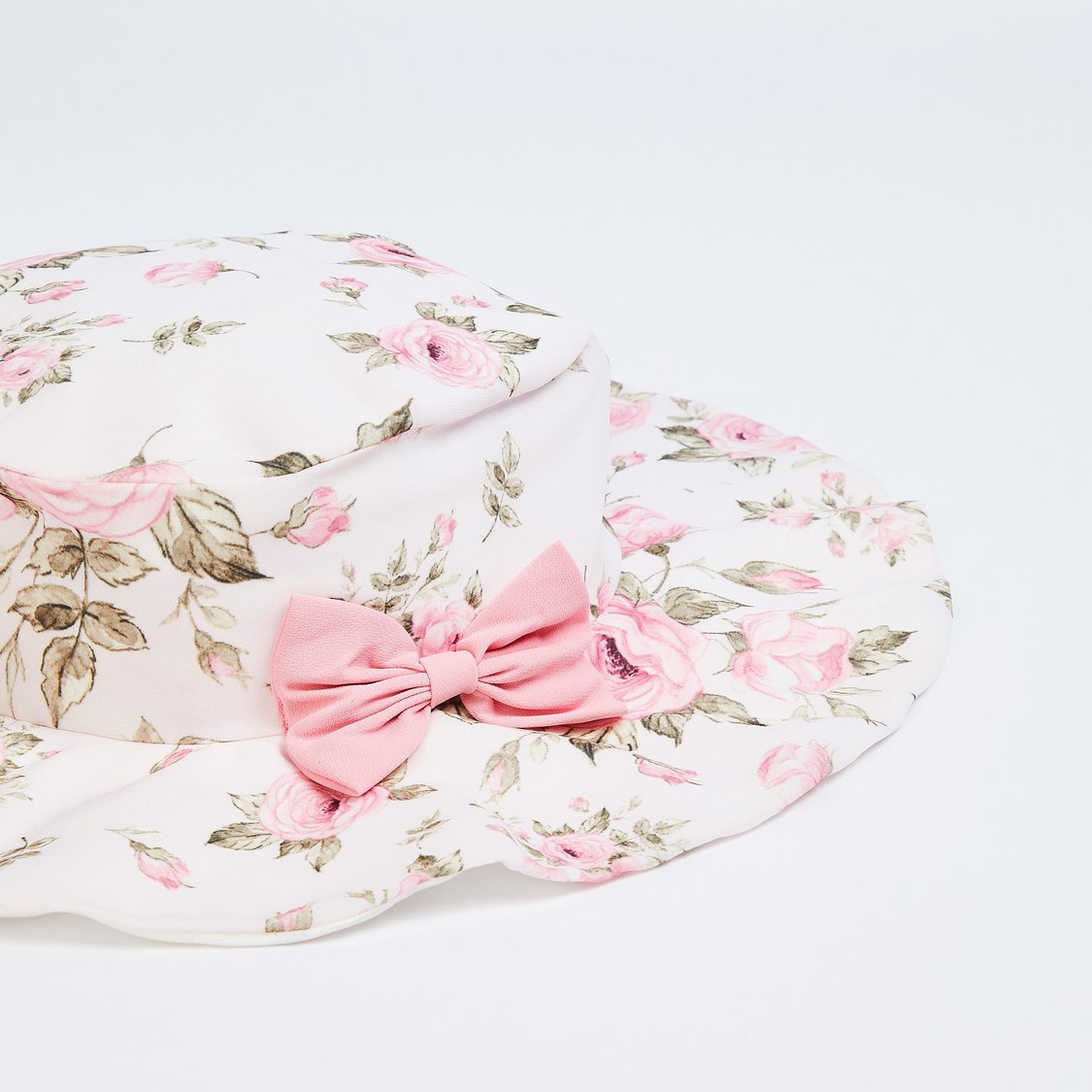 PEPPERMINT Girls Floral Print Top with Culottes and Hat