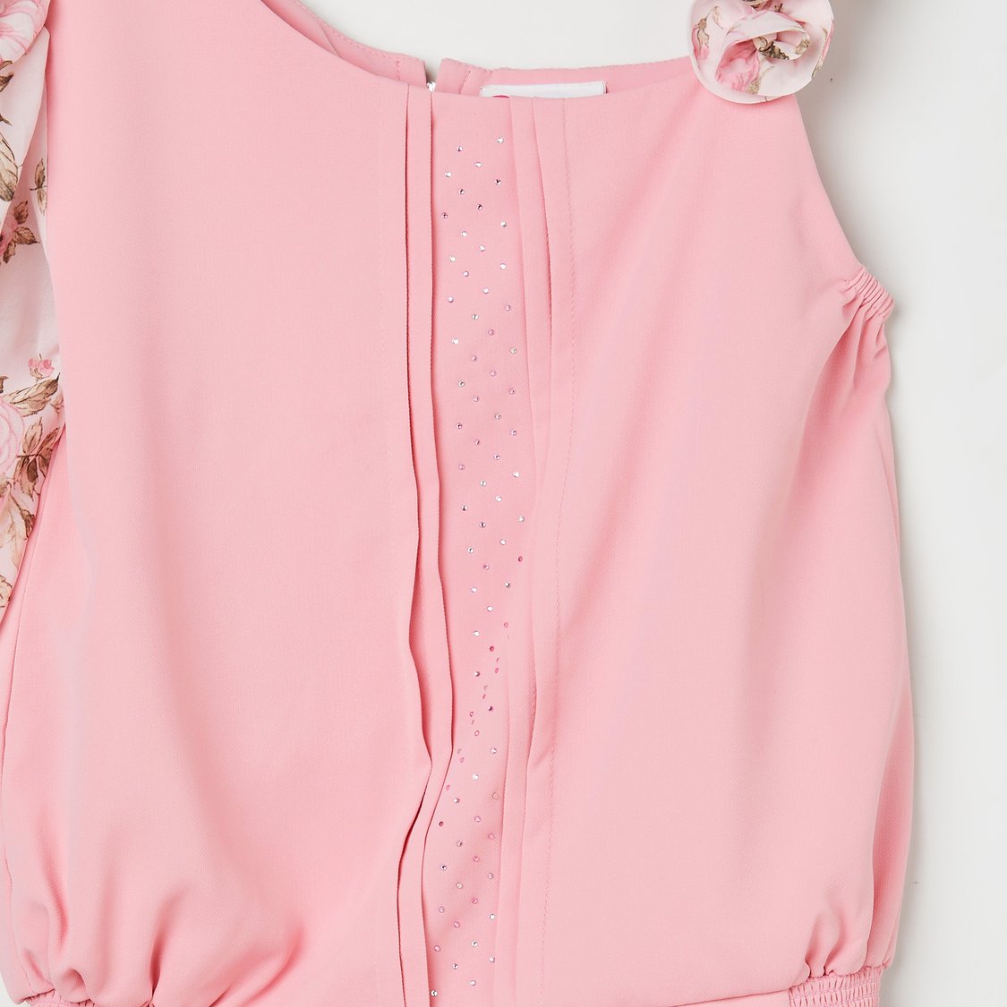 PEPPERMINT Girls Floral Print Top with Culottes and Hat