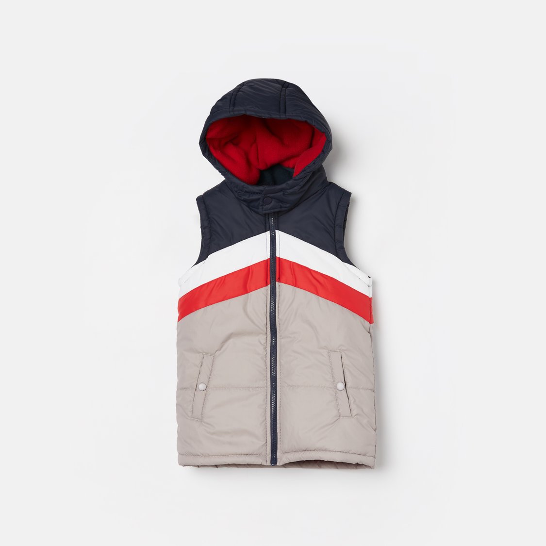 FAME FOREVER Colourblock Hooded Gilet