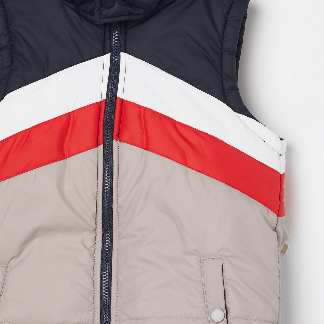 FAME FOREVER Colourblock Hooded Gilet