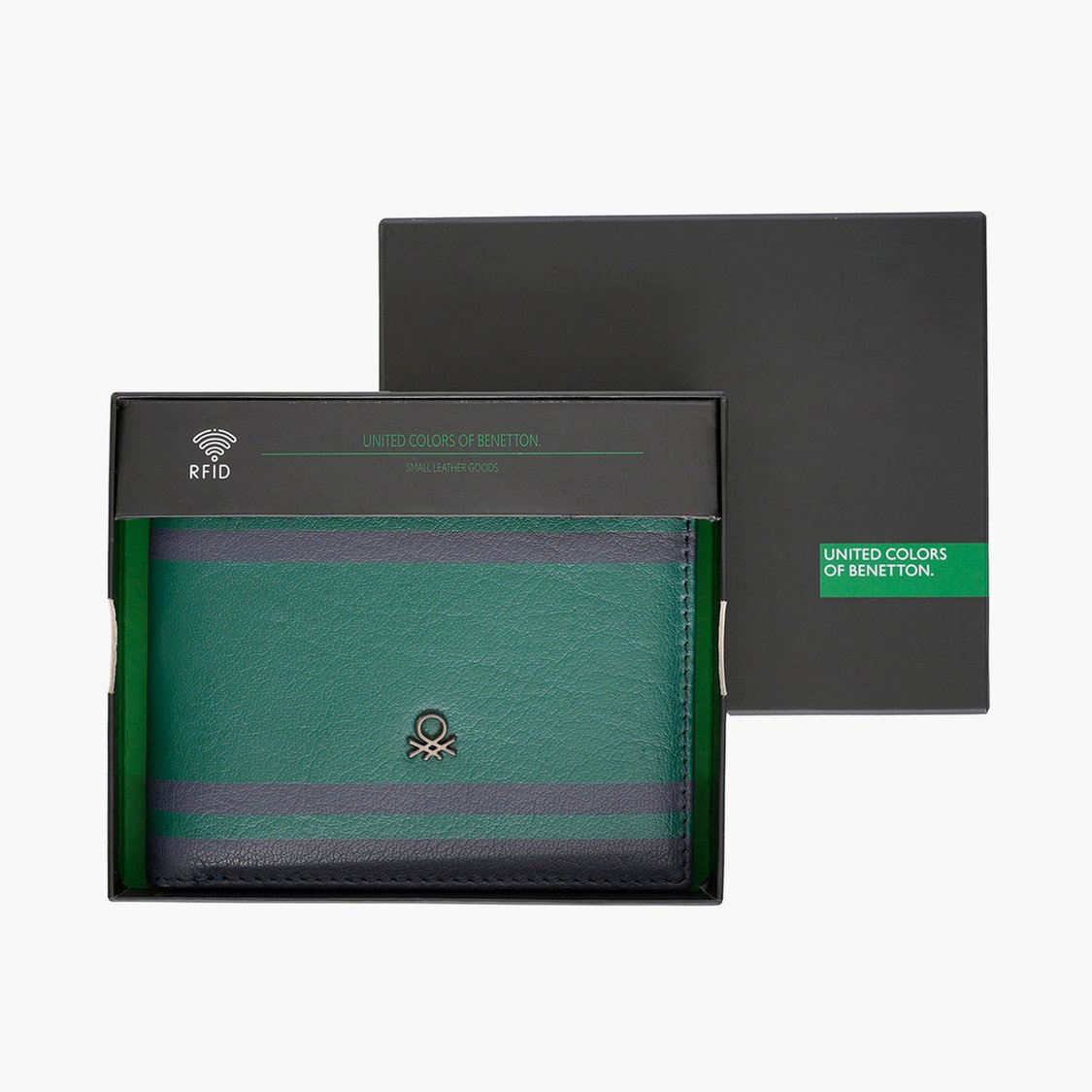 UNITED COLORS OF BENETTON Men Striped Bi-Fold Wallet