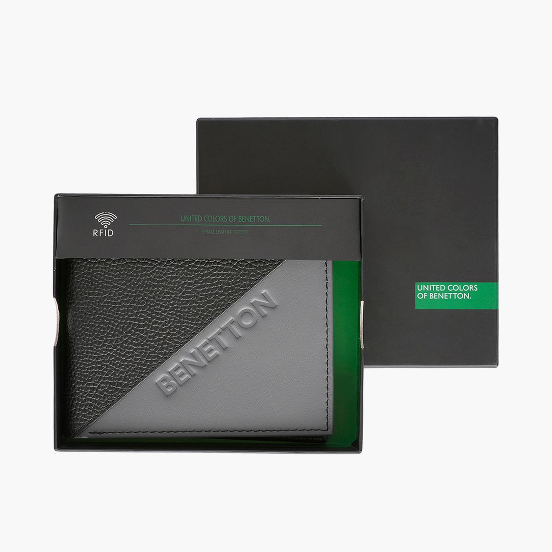 UNITED COLORS OF BENETTON Leather Bi-Fold Wallet