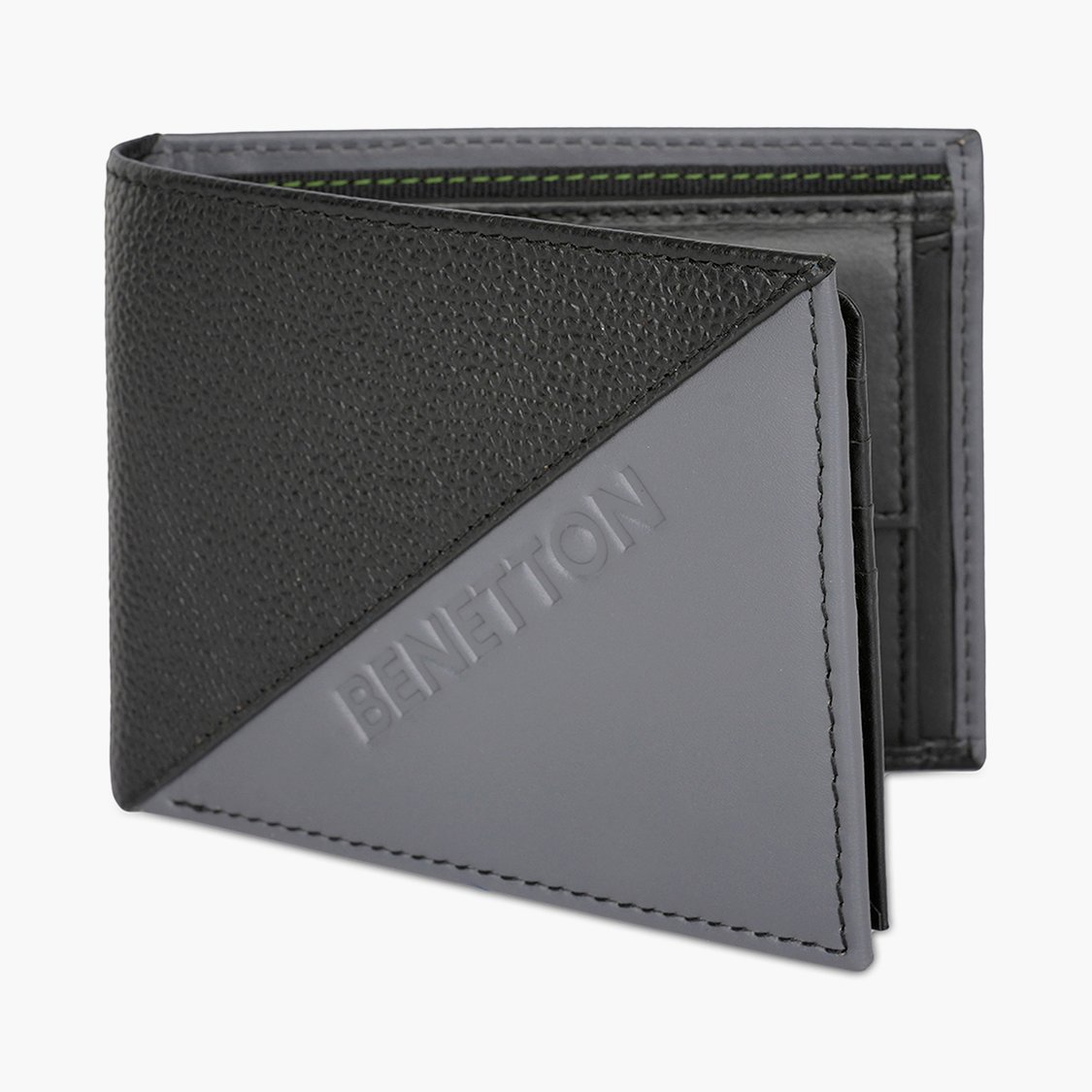 UNITED COLORS OF BENETTON Leather Bi-Fold Wallet