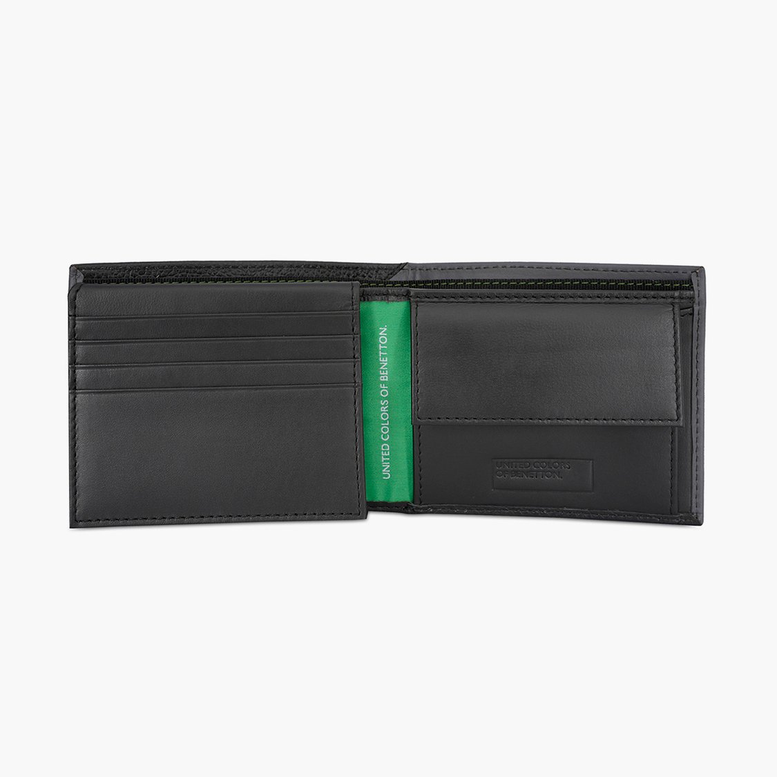 UNITED COLORS OF BENETTON Leather Bi-Fold Wallet