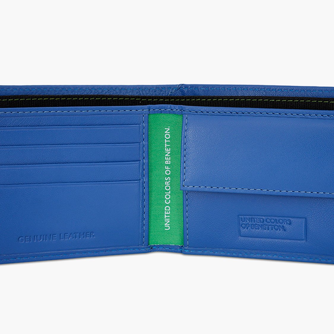 UNITED COLORS OF BENETTON Leather Bi-Fold Wallet