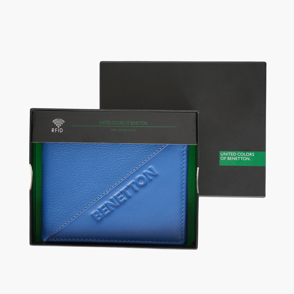 UNITED COLORS OF BENETTON Leather Bi-Fold Wallet