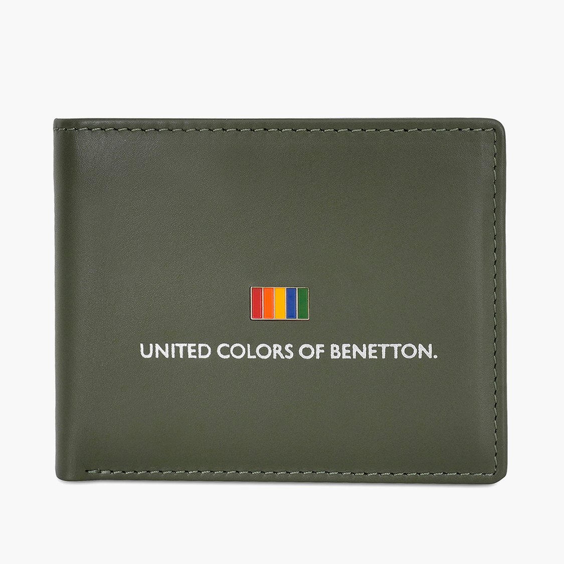 UNITED COLORS OF BENETTON Printed Leather Bi-Fold Wallet