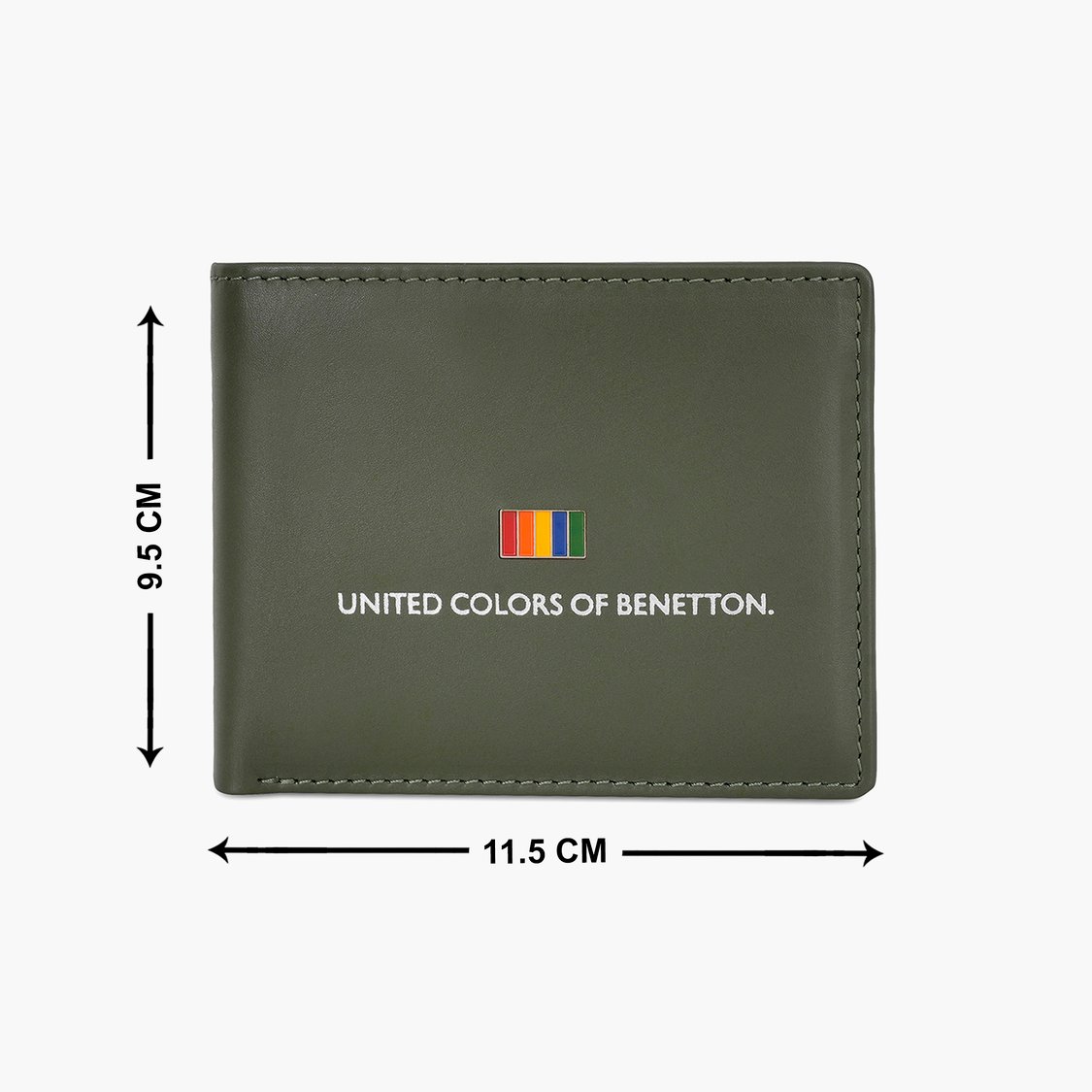UNITED COLORS OF BENETTON Printed Leather Bi-Fold Wallet