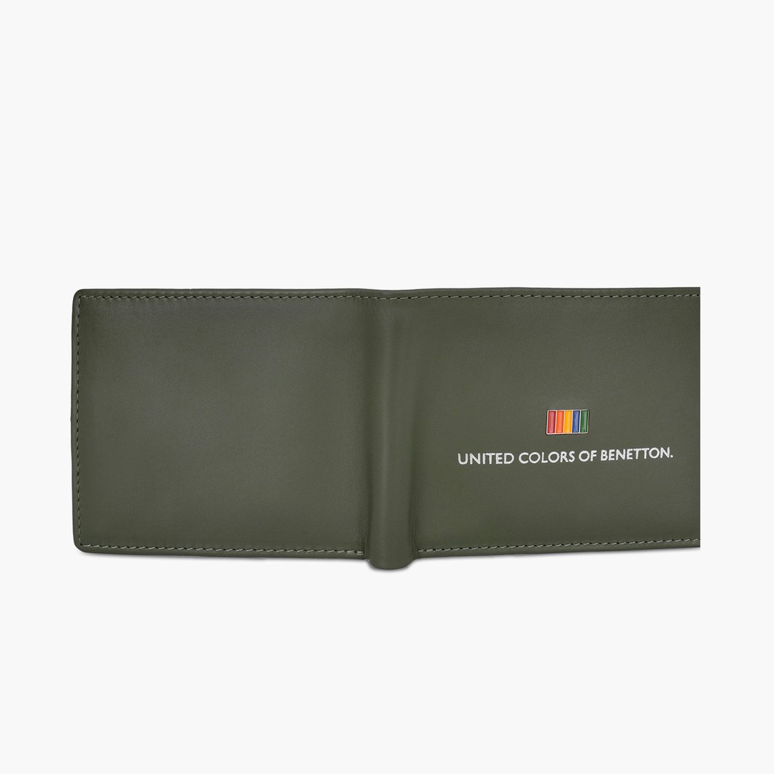 UNITED COLORS OF BENETTON Printed Leather Bi-Fold Wallet