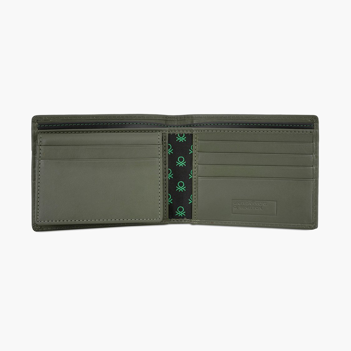 UNITED COLORS OF BENETTON Printed Leather Bi-Fold Wallet