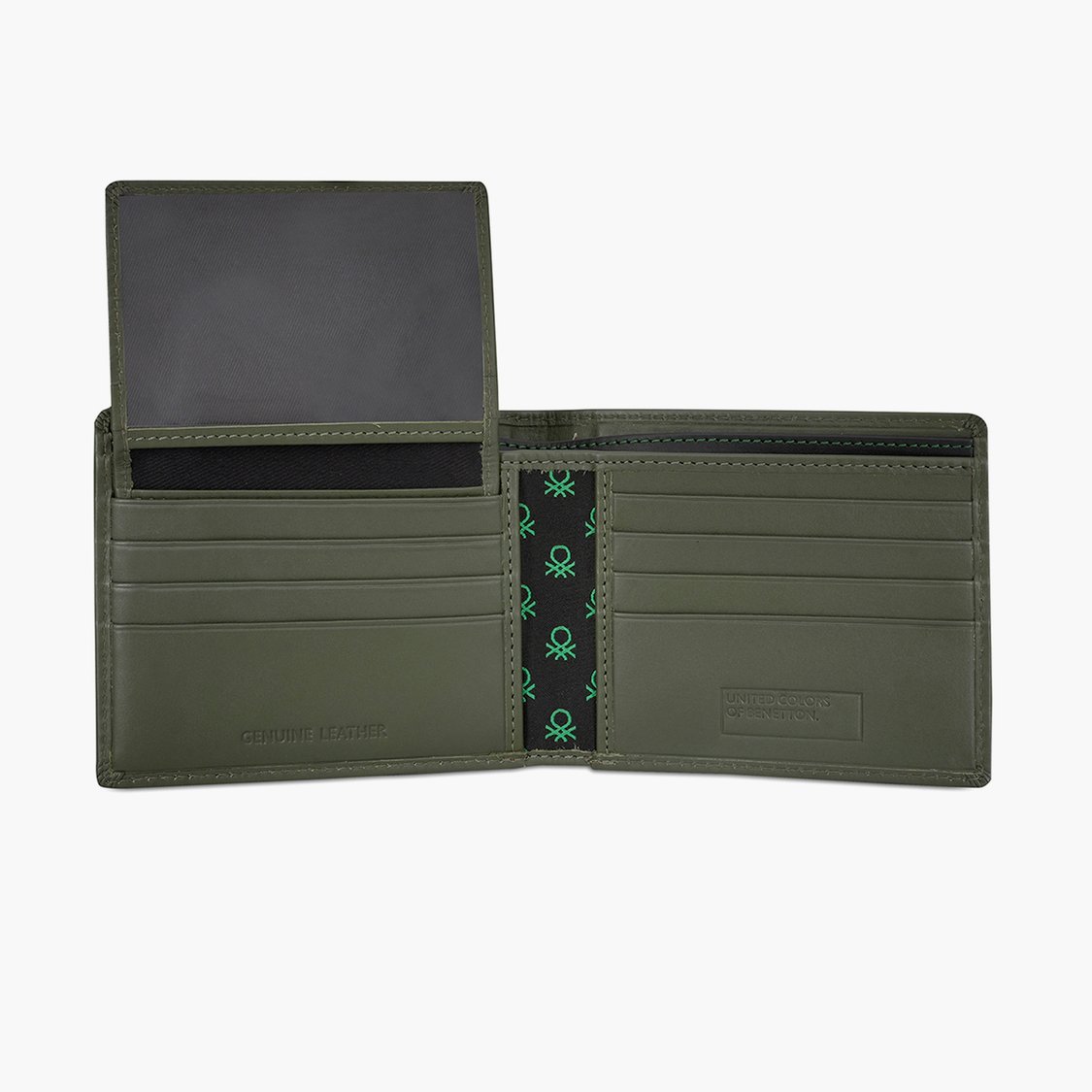 UNITED COLORS OF BENETTON Printed Leather Bi-Fold Wallet