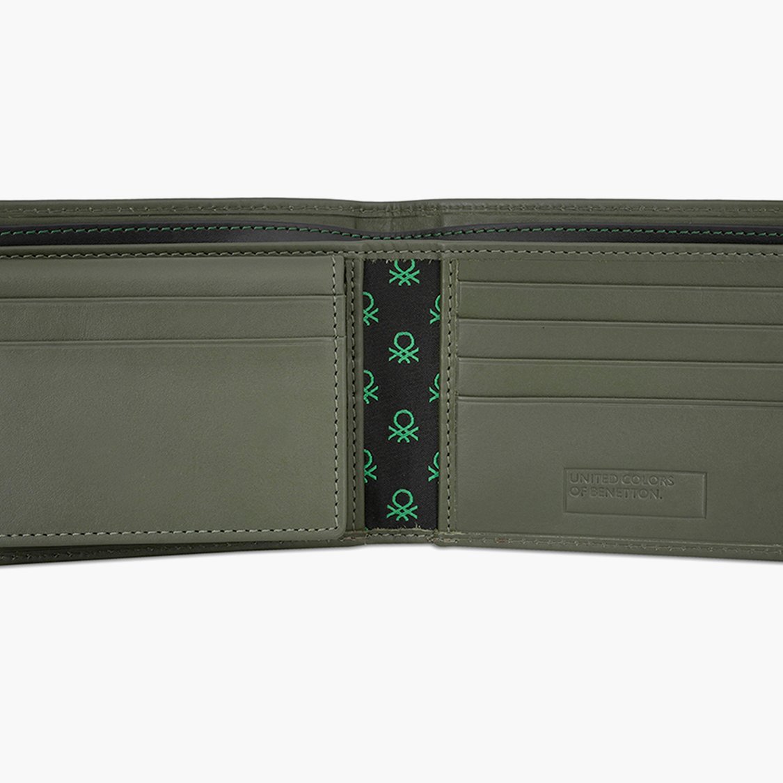 UNITED COLORS OF BENETTON Printed Leather Bi-Fold Wallet