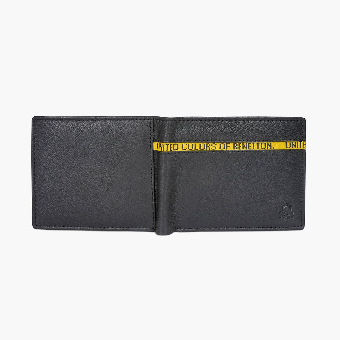 UNITED COLORS OF BENETTON Men Tape-Detailed Leather Bi-Fold Wallet