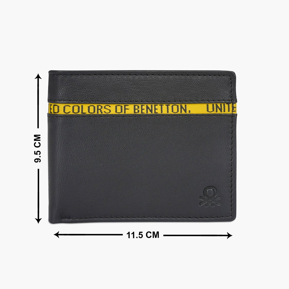 UNITED COLORS OF BENETTON Men Tape-Detailed Leather Bi-Fold Wallet
