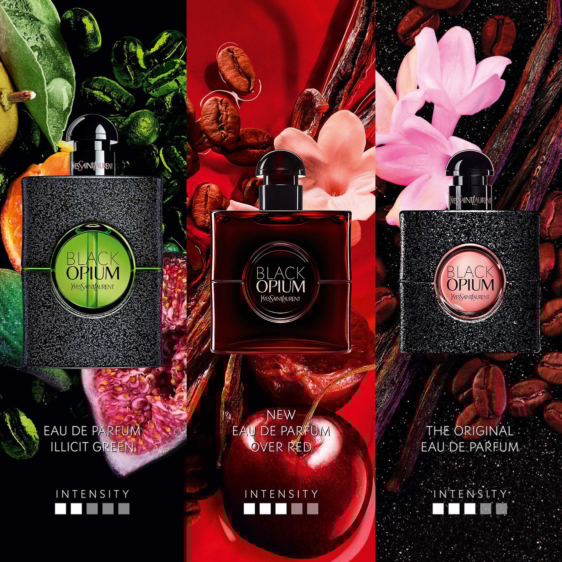 Buy YVES SAINT LAURENT Black Opium Eau de Parfum Over Red 90ml