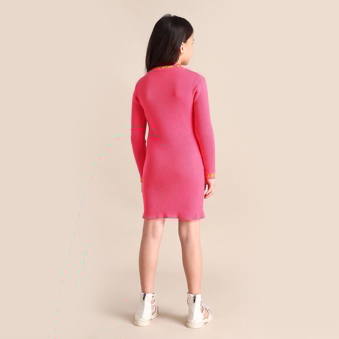 Buy US POLO ASSN KIDS Girls Ribbed Jumper Dress from US Polo Assn