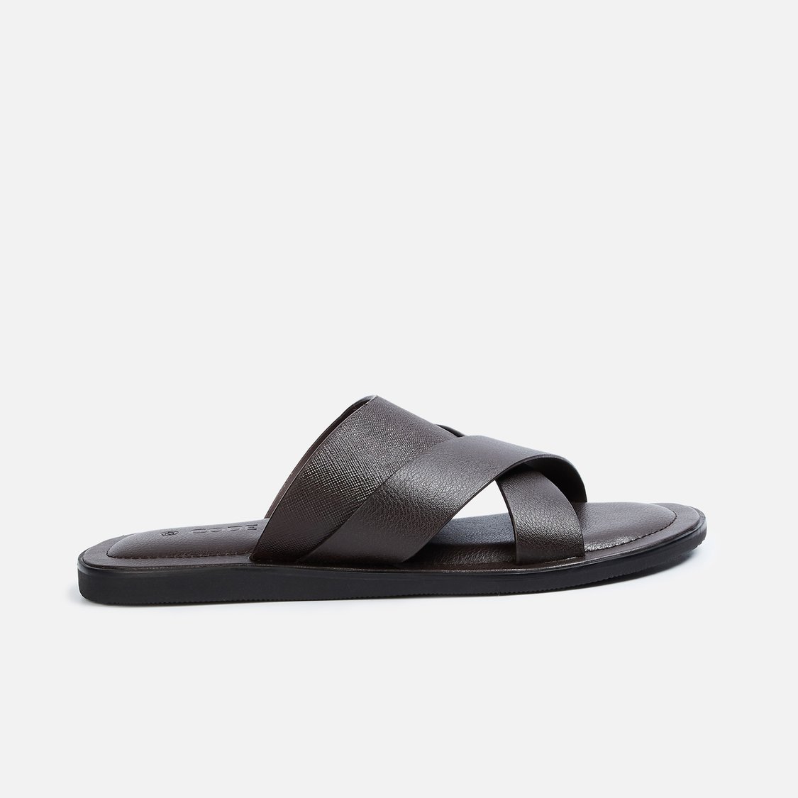 CODE Men Textured Slip-On Sandals