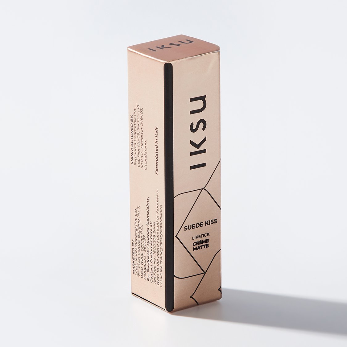 IKSU Suede Kiss Creme Matte Lipstick - Hot Pink - 3.5g