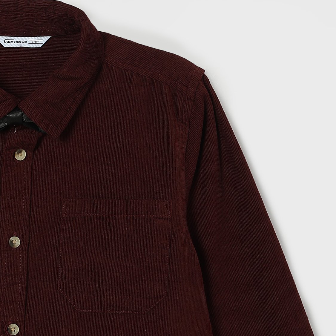 FAME FOREVER Textured Shirt with Bow