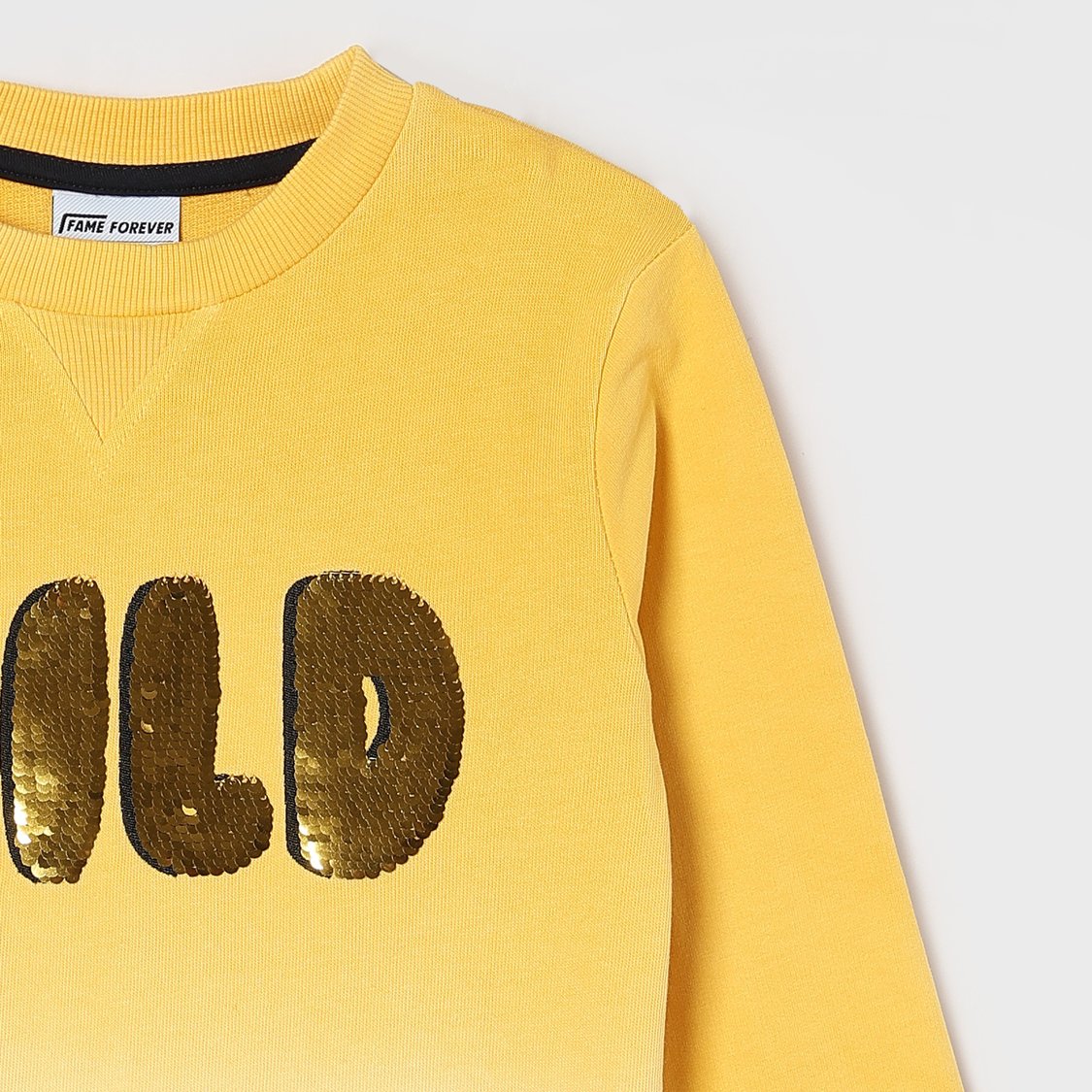 FAME FOREVER Sequined Sweatshirt