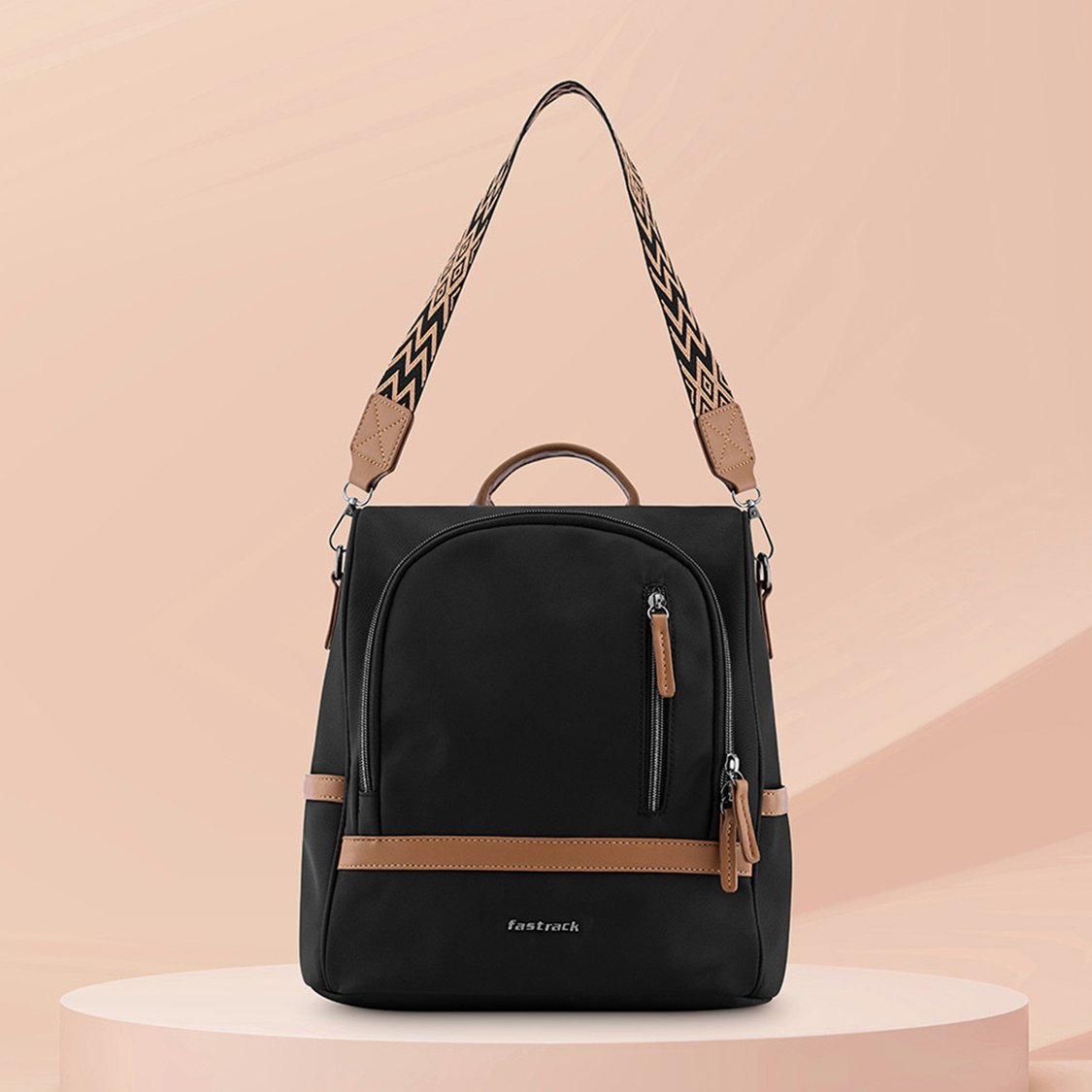 Buy FASTRACK Solid Travel Backpack from Fastrack at just INR