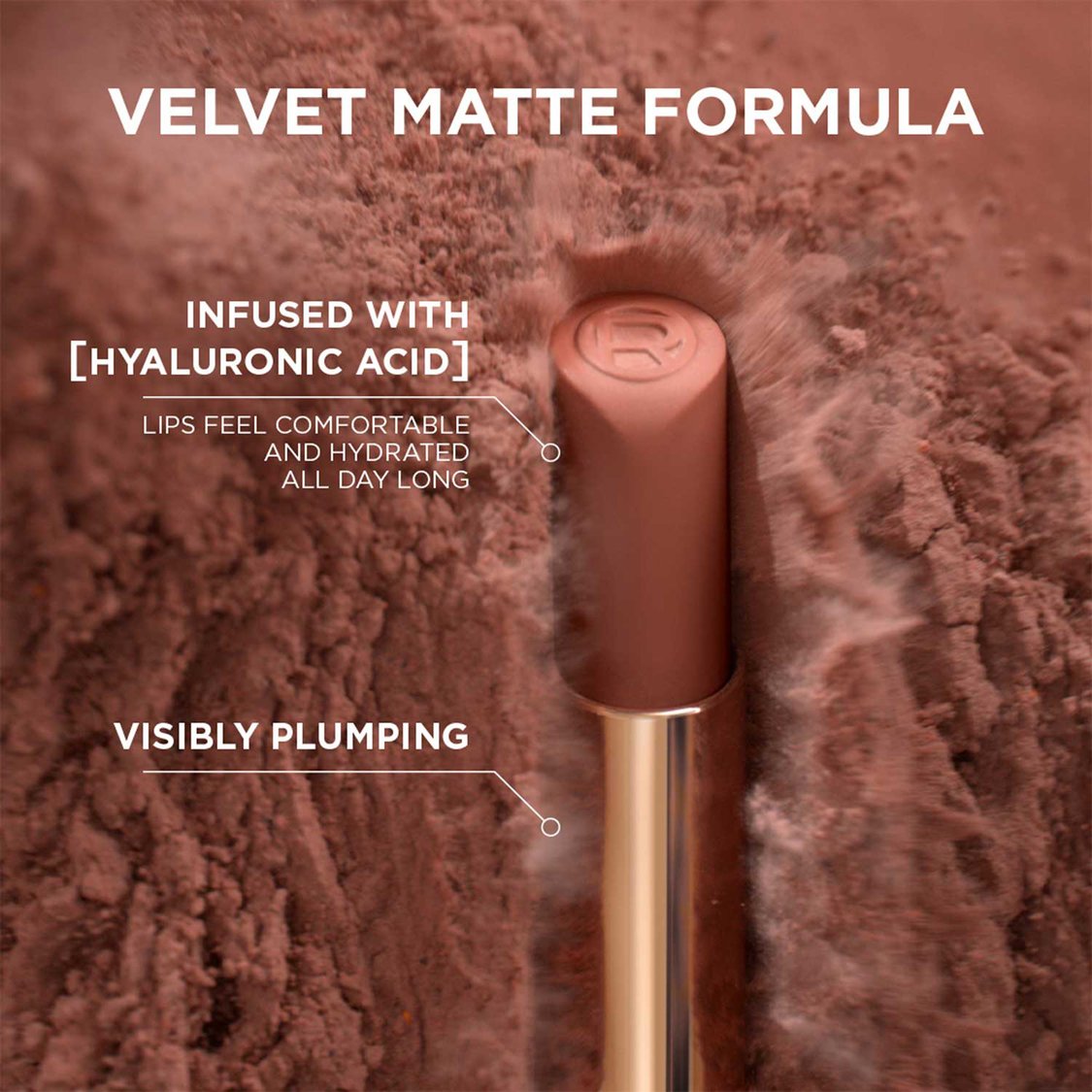 L'OREAL PARIS Color Riche Intense Volume Matte Lipstick - 590 Le Nude Assertive - 2gm