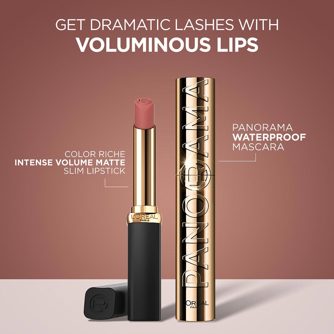 L'OREAL PARIS Color Riche Intense Volume Matte Lipstick - 590 Le Nude Assertive - 2gm