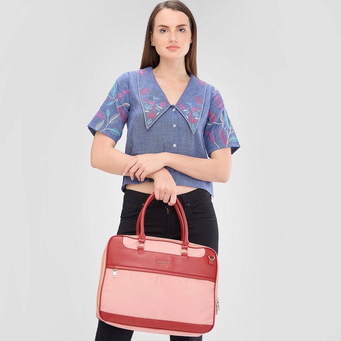 CAPRESE Colourblock Laptop Bag