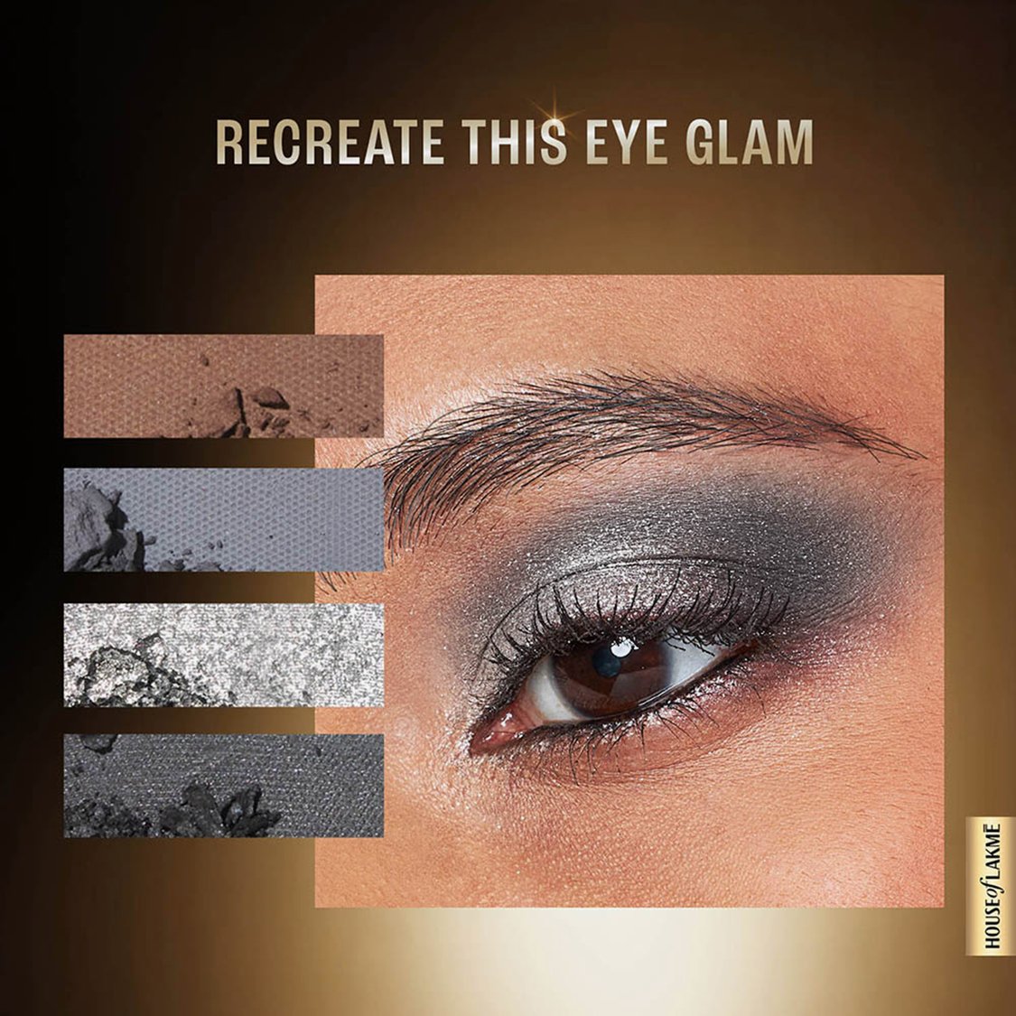 LAKME Ultimte Glam Eyeshadow - Shimmer & Smoke - 11.7g