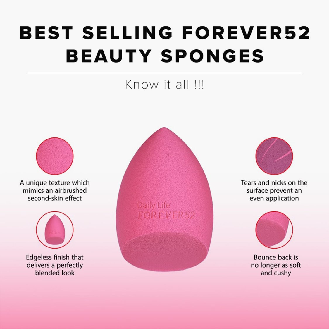 DAILY LIFE FOREVER52 Sponge - Pack of 4