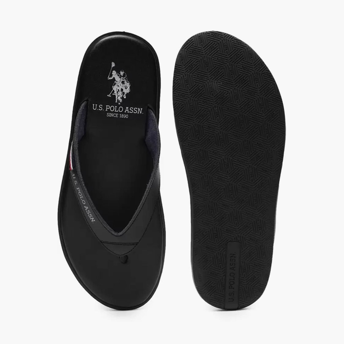 U.S. POLO ASSN. Wanor 2.0 Men Leather Flip Flops