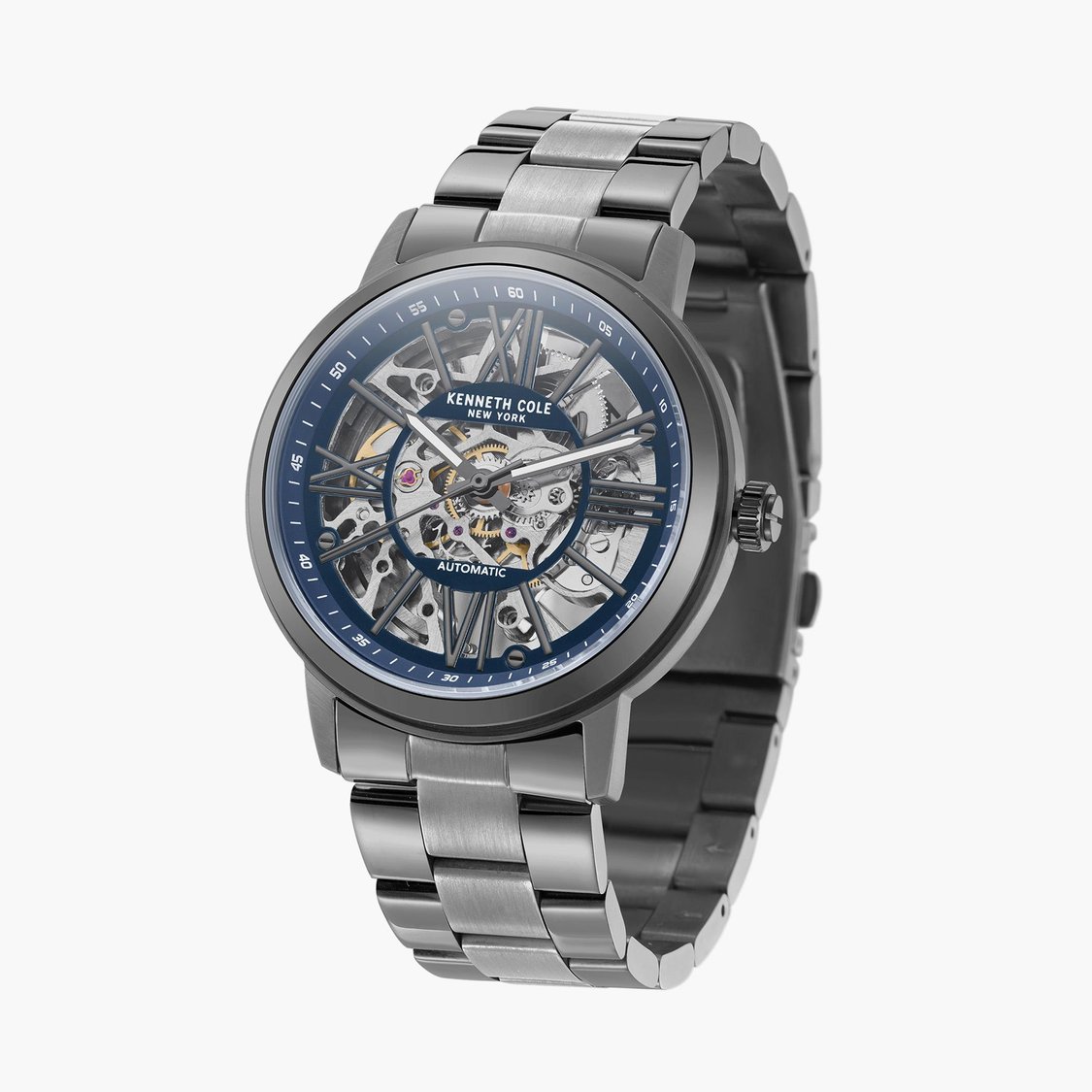 Buy KENNETH COLE Men Skeleton Automatic Watch with Metal Strap KCWGY2233203MN from Kenneth Cole at just INR 19995.0