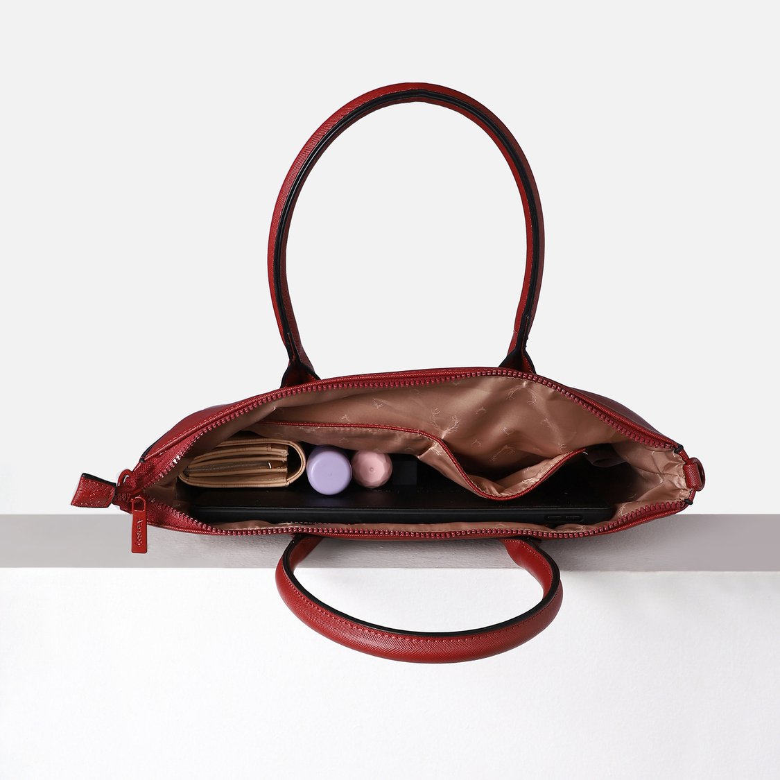 ALLEN SOLLY Textured Laptop Bag