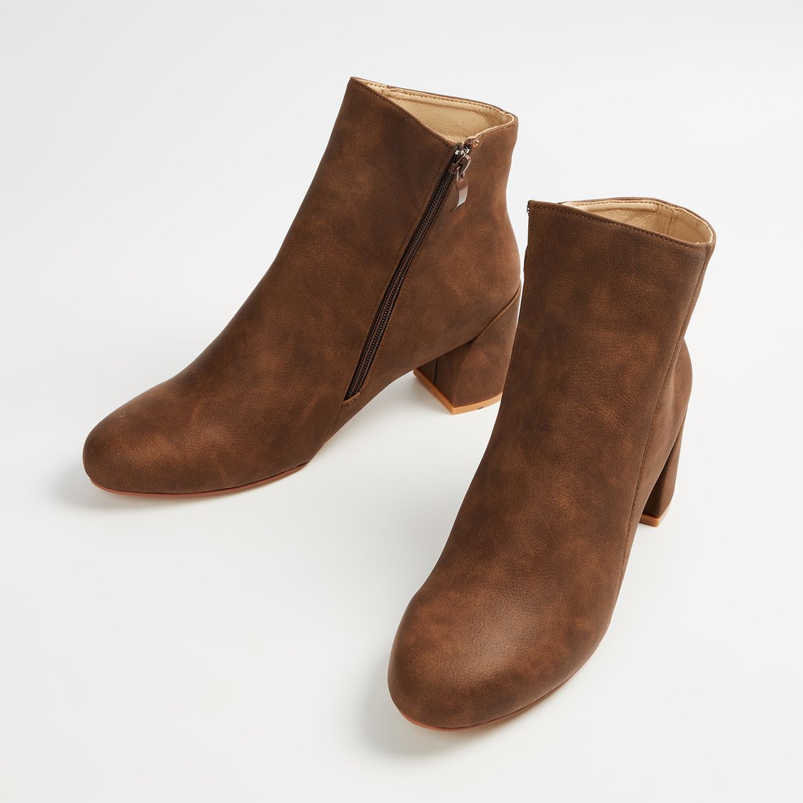GINGER Block Heel Ankle Boots