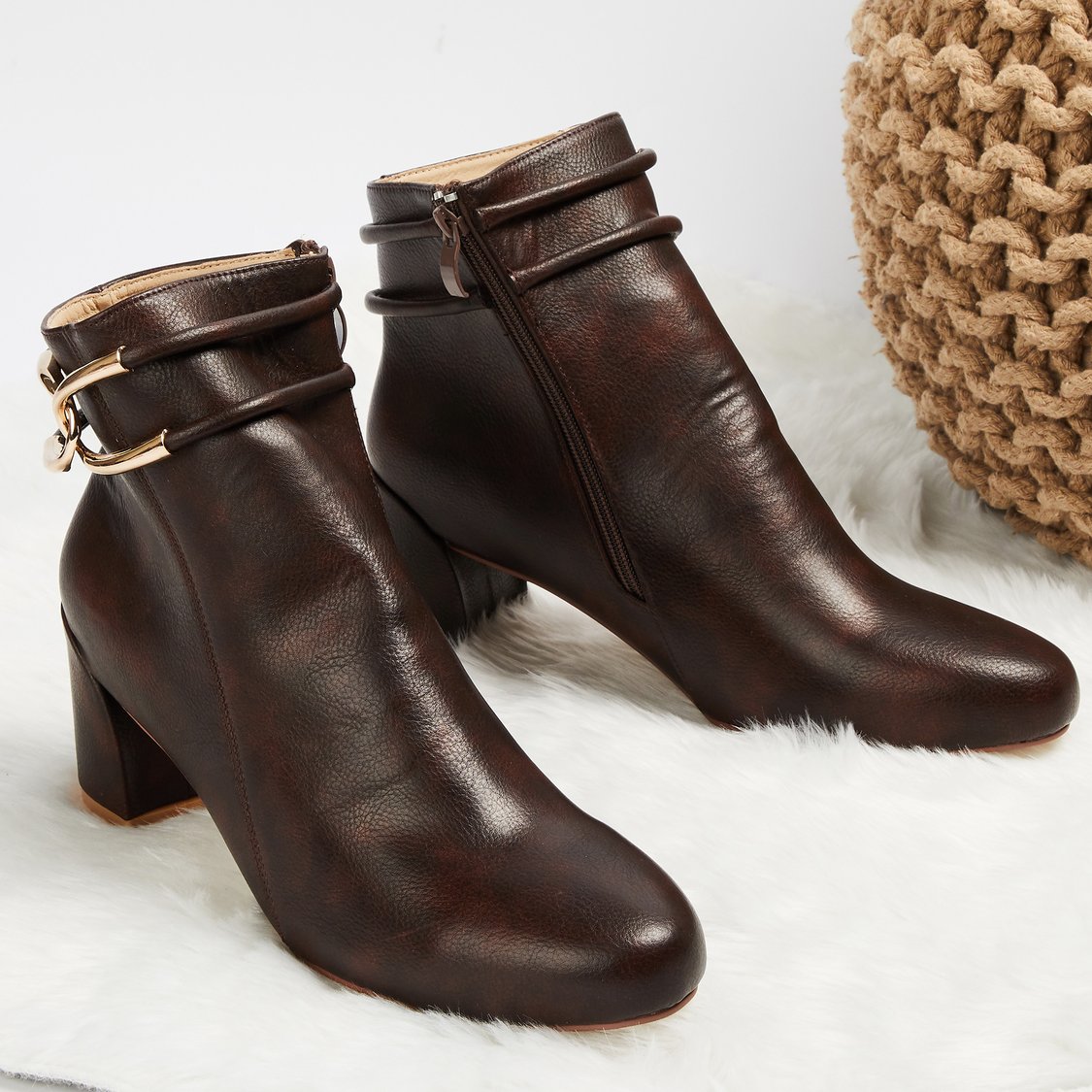 GINGER Metal Accent Boots