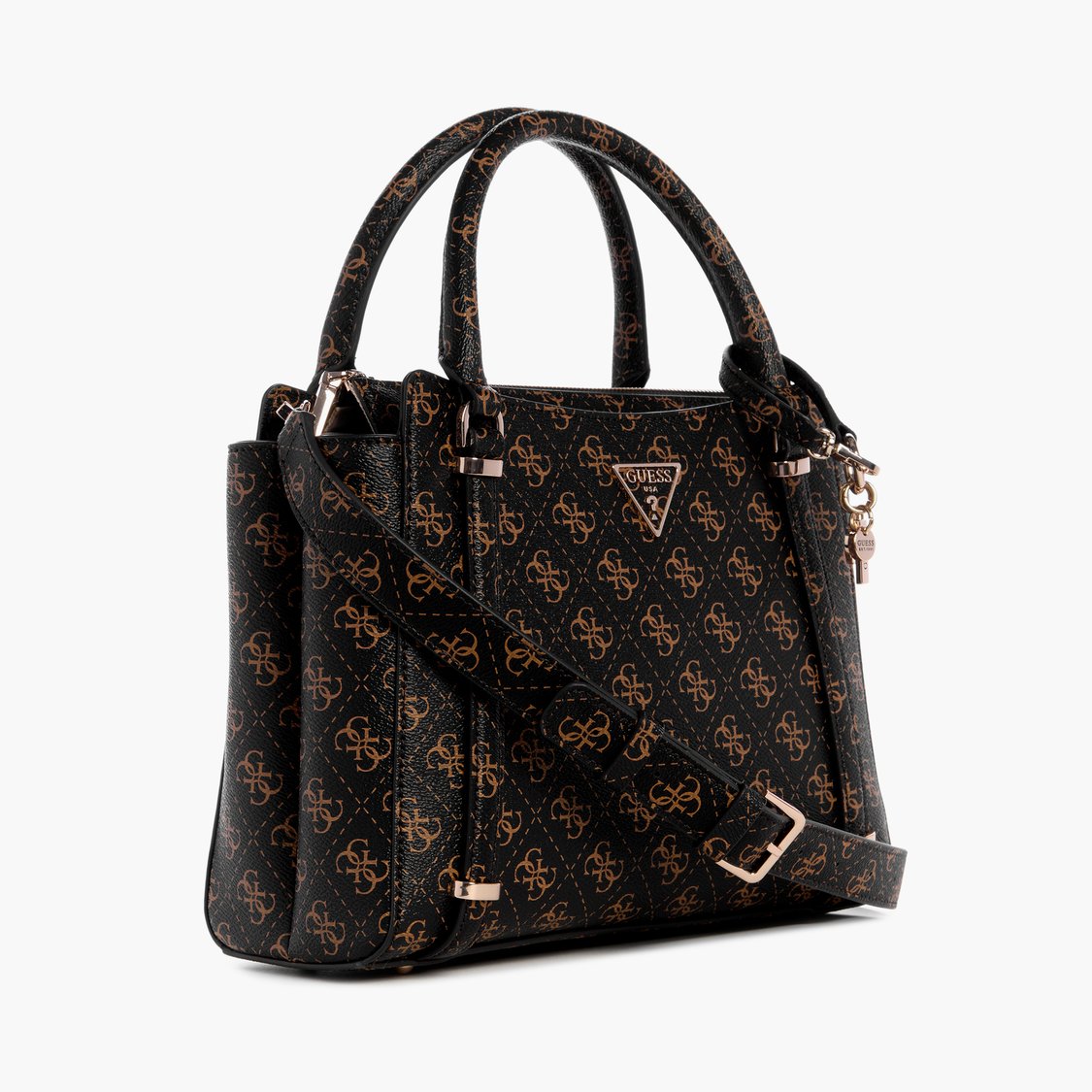 Buy GUESS Daryna Monogram Print Handheld Bag from Guess at just