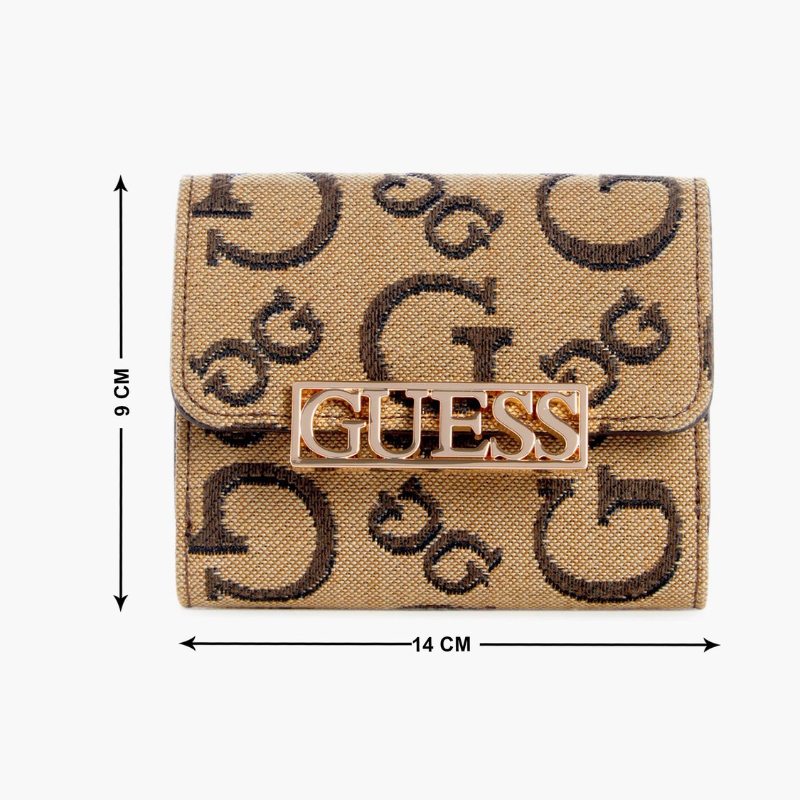 GUESS Carrboro Jacquard Flap Wallet
