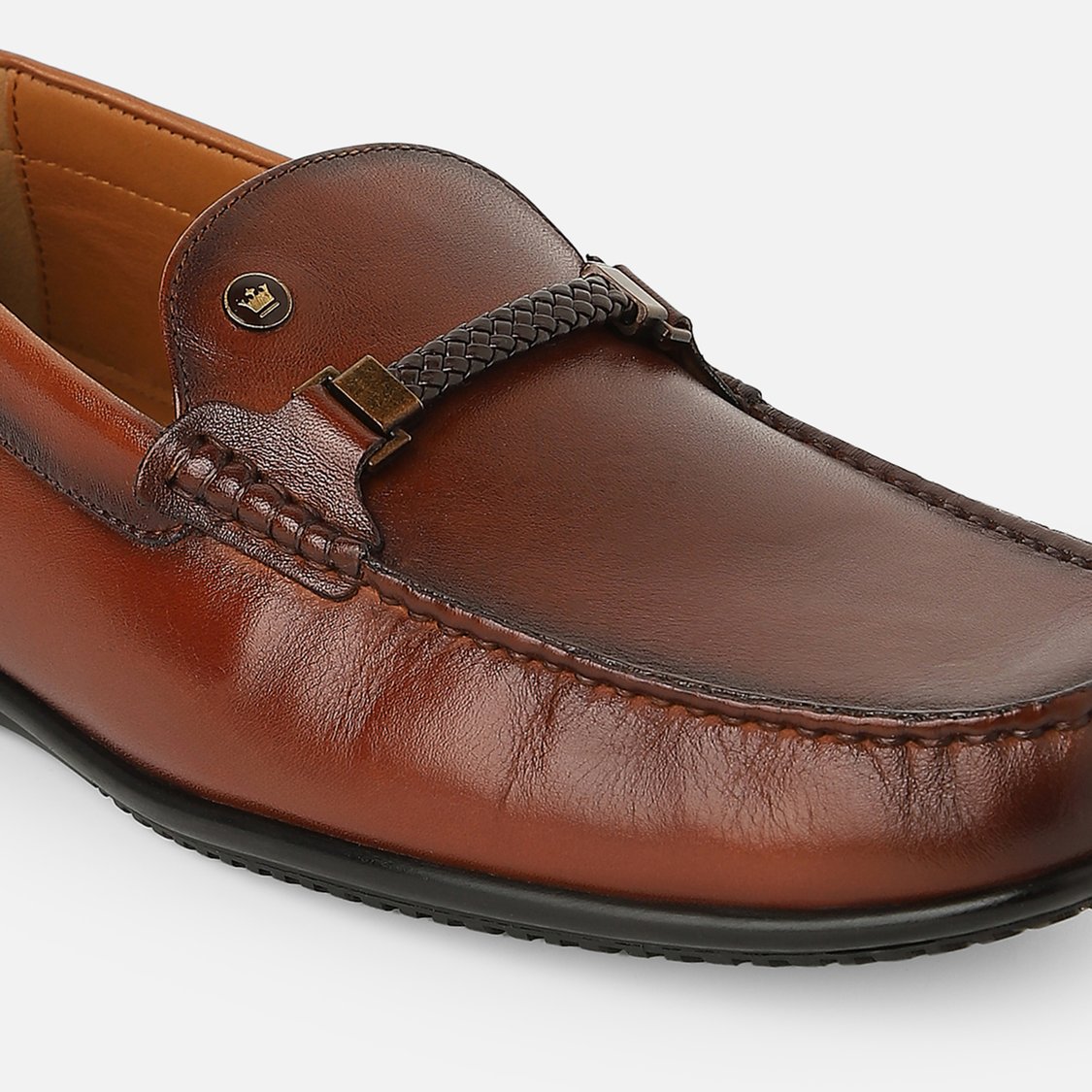 LOUIS PHILIPPE Textured Loafers