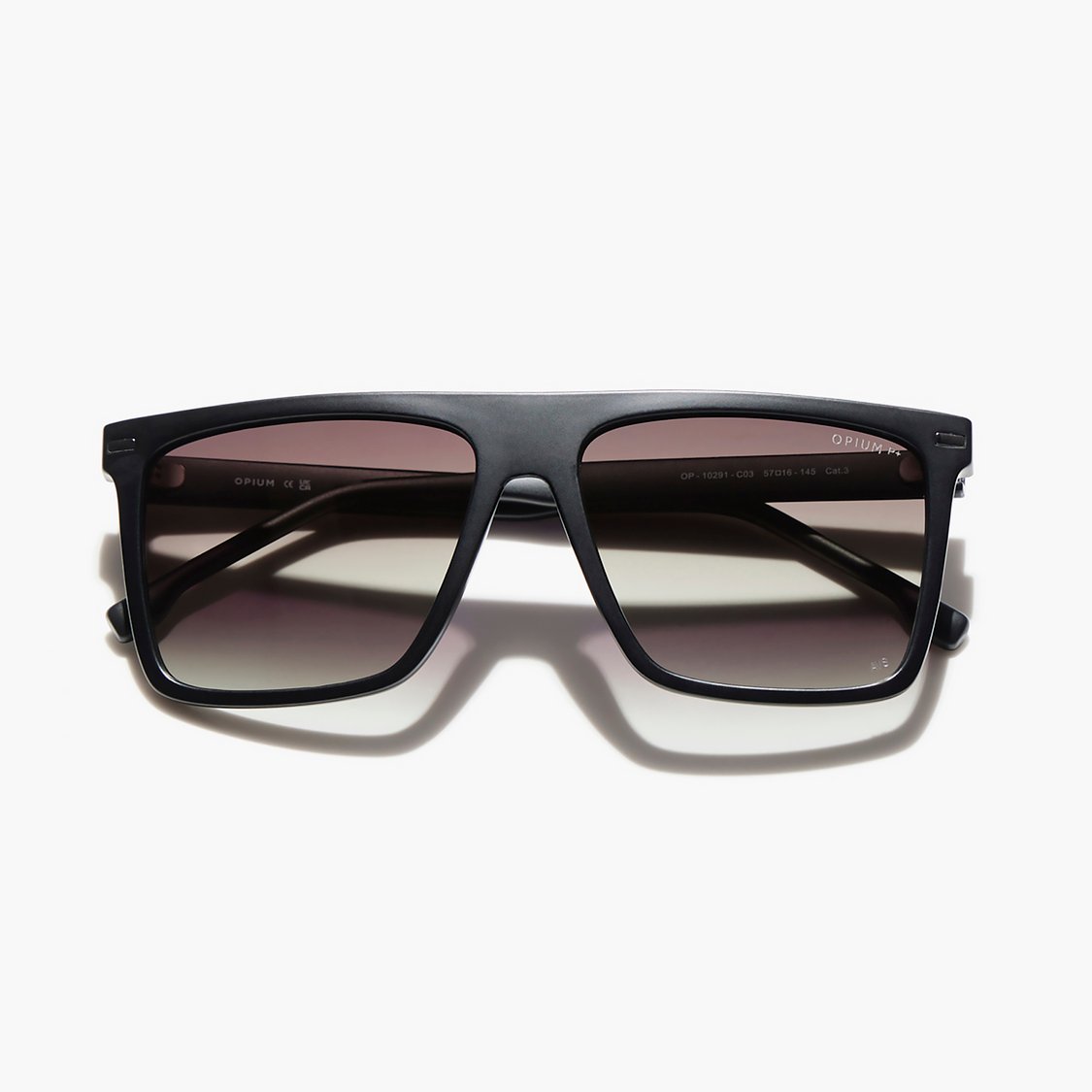 OPIUM Polarized Rectangle Sunglasses - OP-10291-C03-57