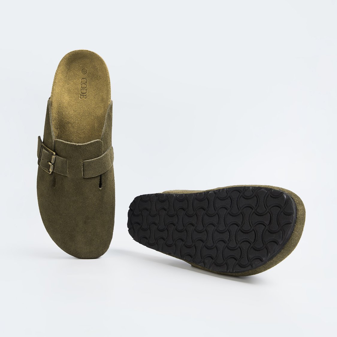 CODE Textured Suede Sandals