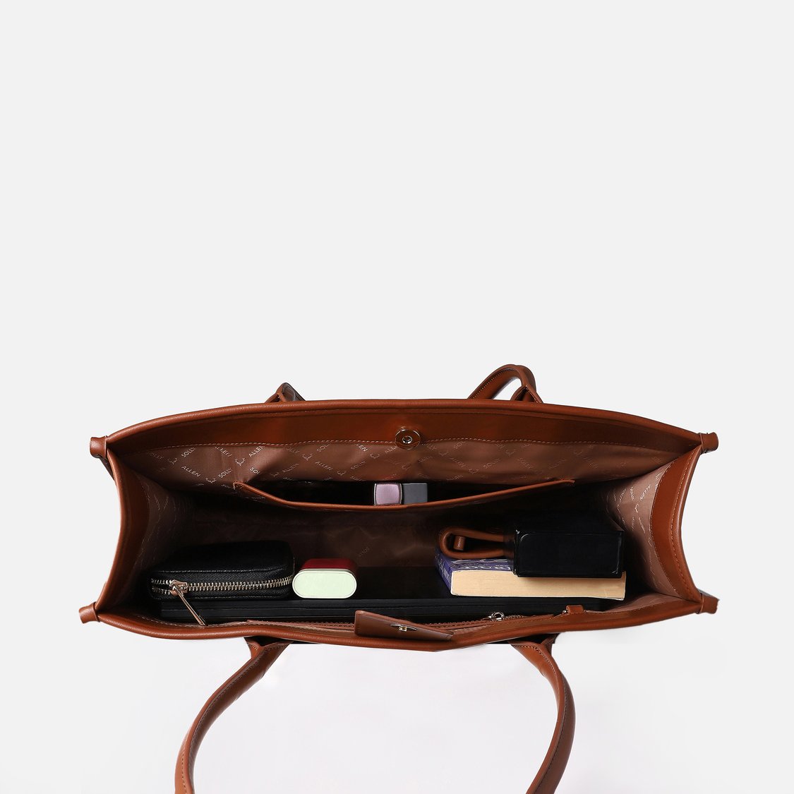 ALLEN SOLLY Textured Laptop Bag