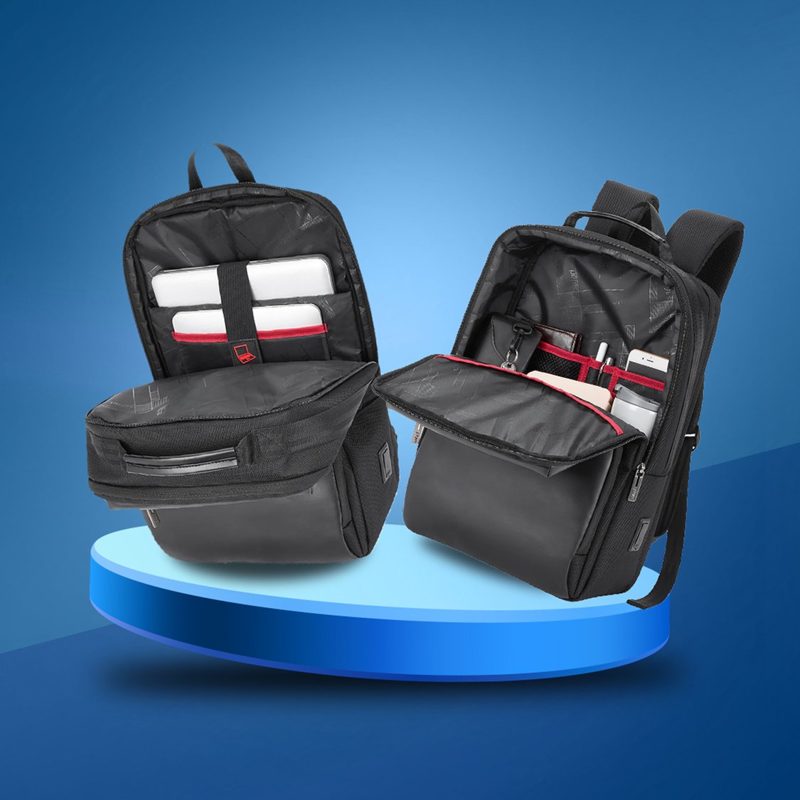 SAFARI Whisk Backpack with Laptop Sleeve & USB Charging port