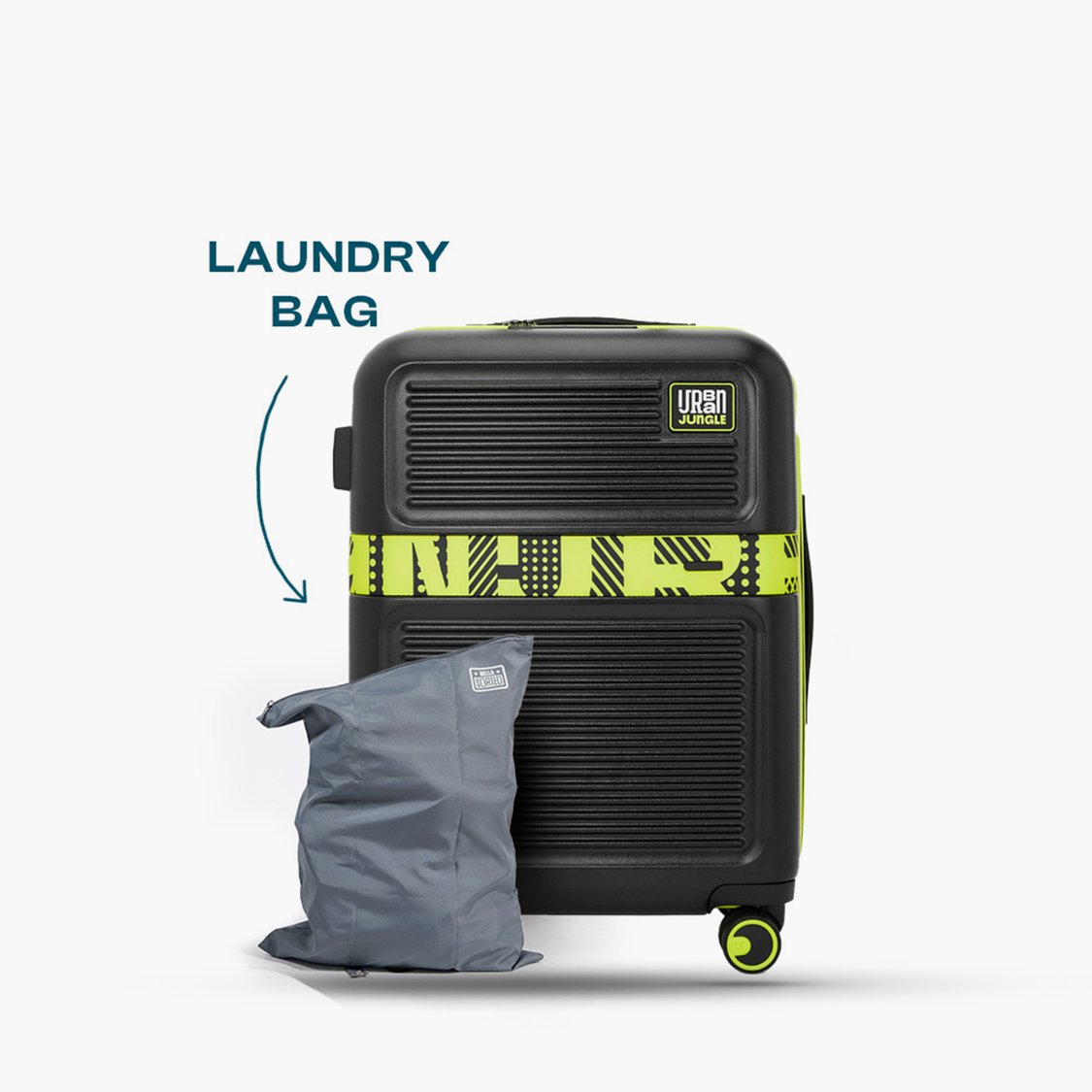 URBAN JUNGLE Textured Cabin Trolley Bag - 42L