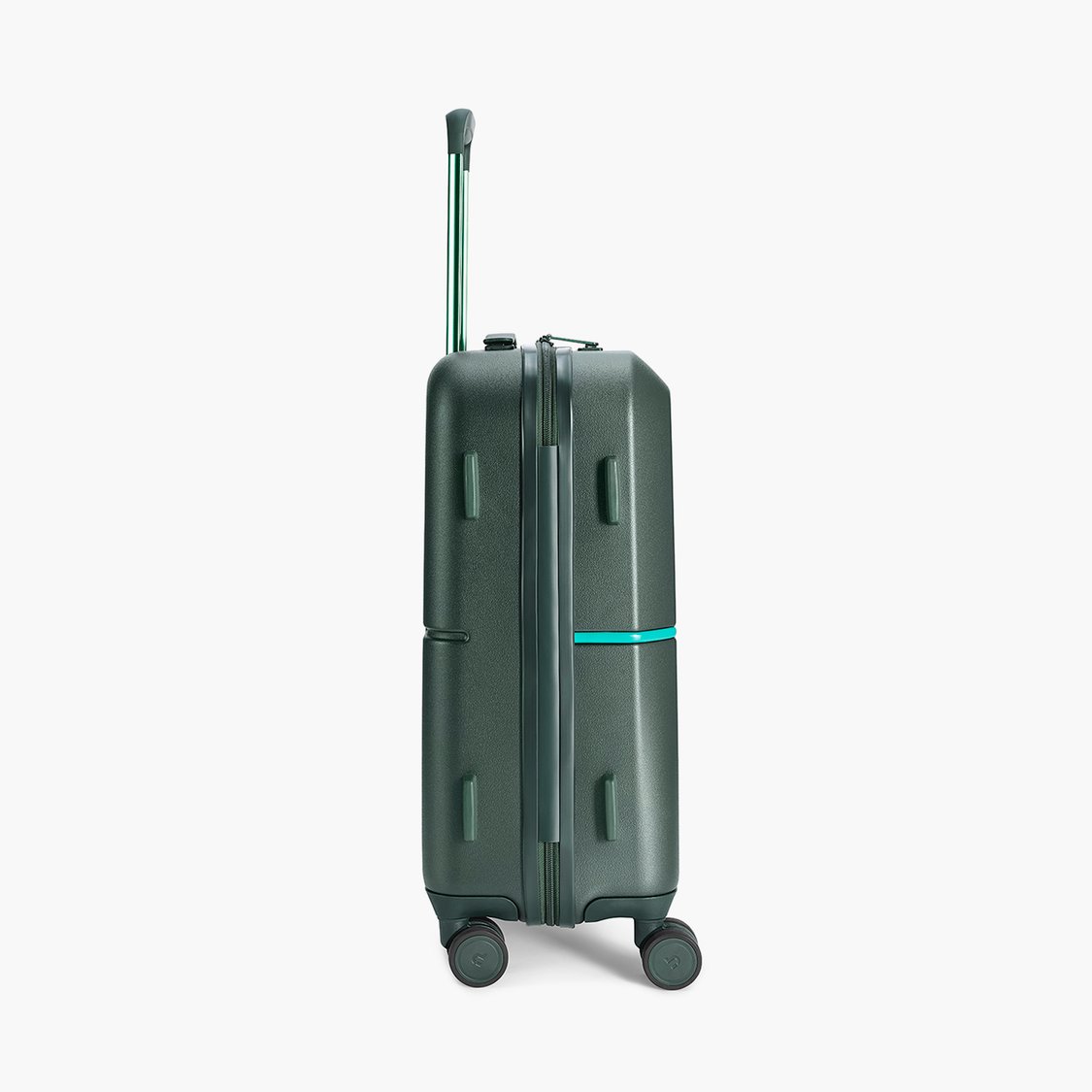 URBAN JUNGLE Textured Cabin Hard Luggage Trolley Bag - 44 L