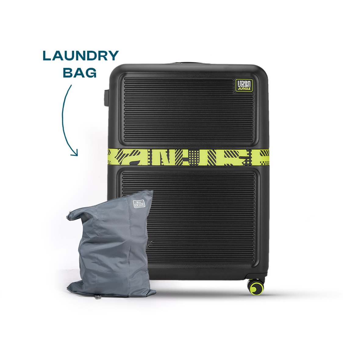 URBAN JUNGLE Textured Medium Trolley Bag - 68 L