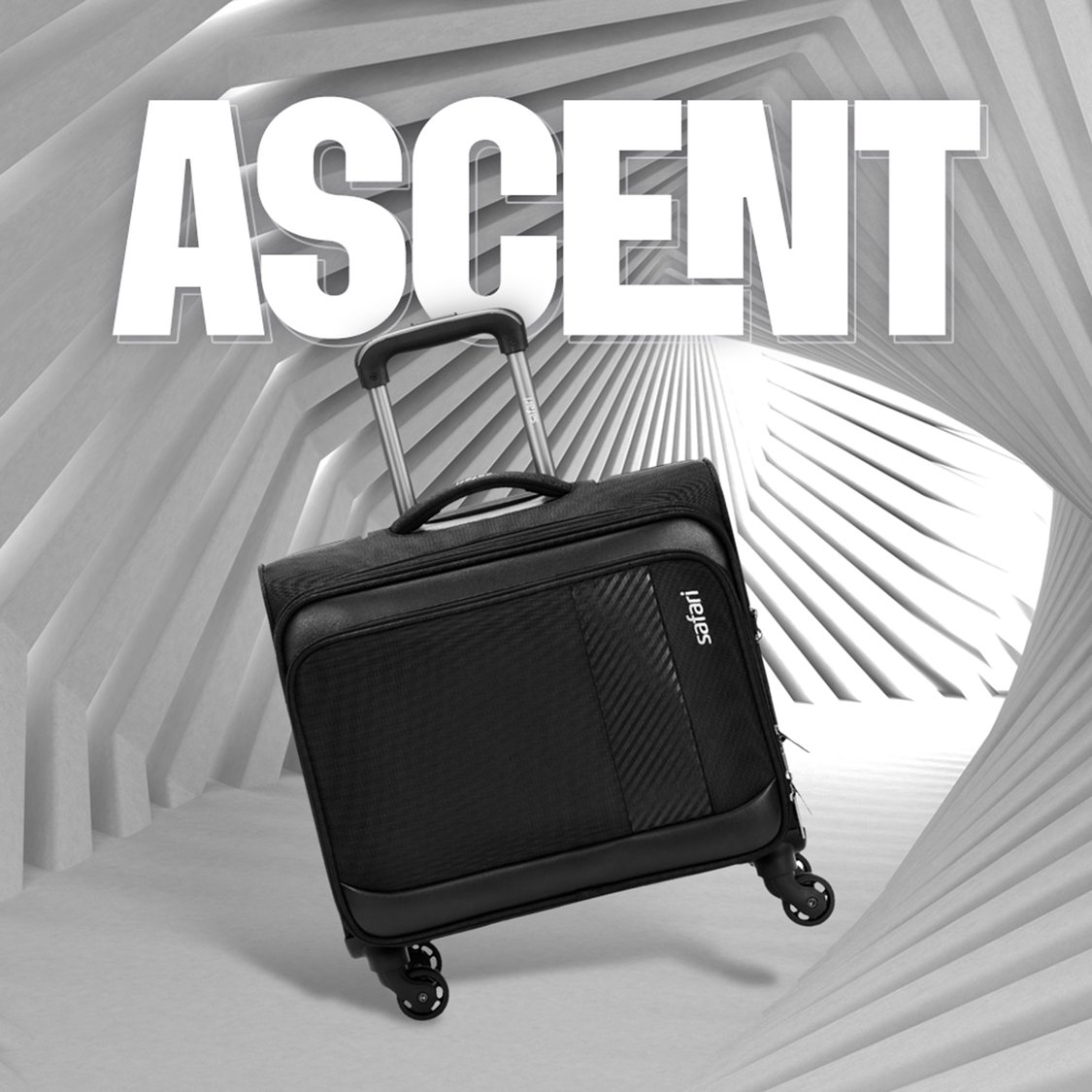 SAFARI Ascent Overnighter Laptop Trolley Bag - 53.8L