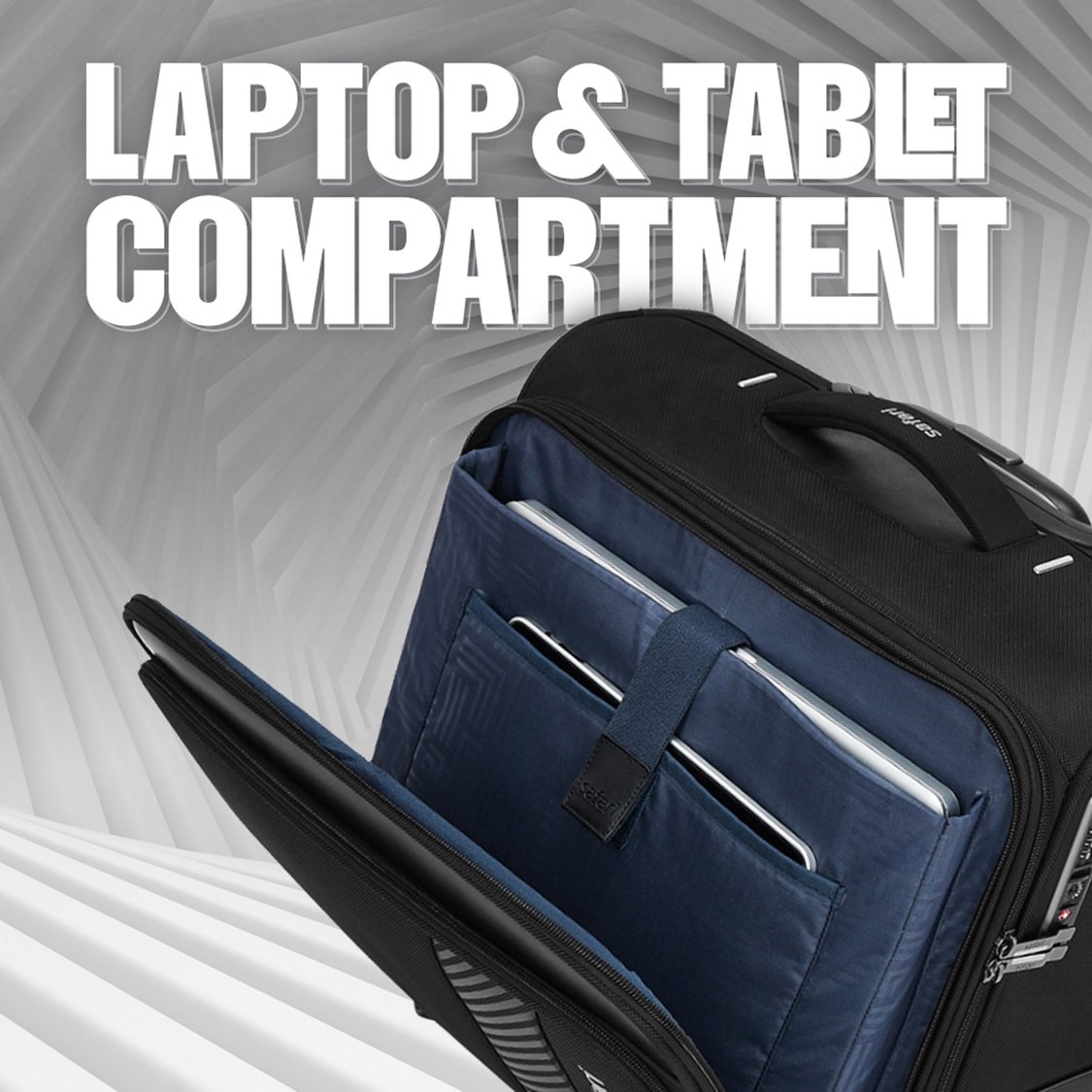 SAFARI Ascent Overnighter Laptop Trolley Bag - 53.8L