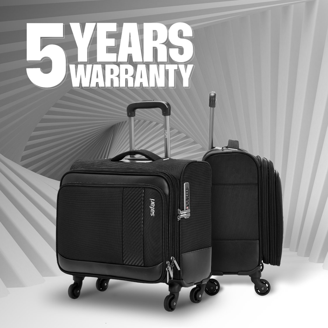 SAFARI Ascent Overnighter Laptop Trolley Bag - 53.8L